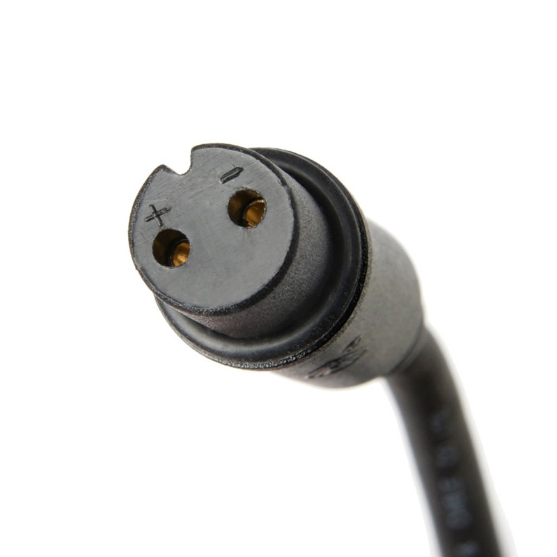 Connectible Rubber Extension Light Cable, Black