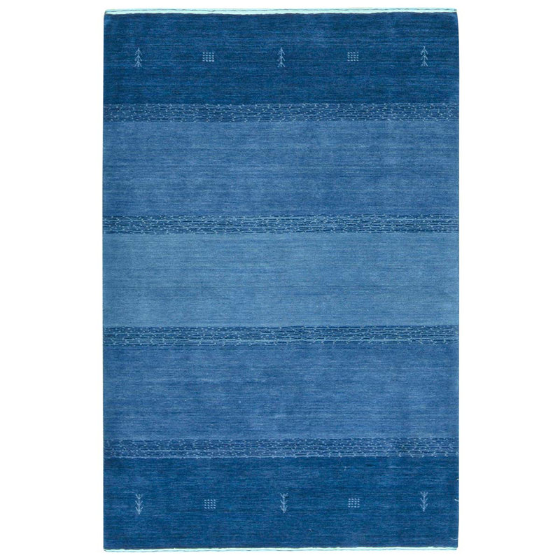 Gabbeh Handmade Wool Striped Area Rug