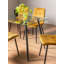 Avon Glass Top Metal Base Dining Table