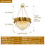 15 - Light Crystal Chandelier with Crystal Accents
