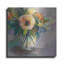 Art mural en métal luxueux «Glow» par Jeanette Vertentes, 12 po x 12 po