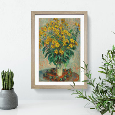 Jerusalem Artichoke Flowers by Claude Monet - Picture Frame Painting