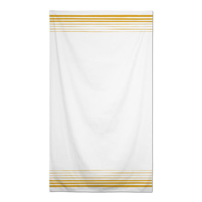 Nappe rectangulaire à rayures en polyester