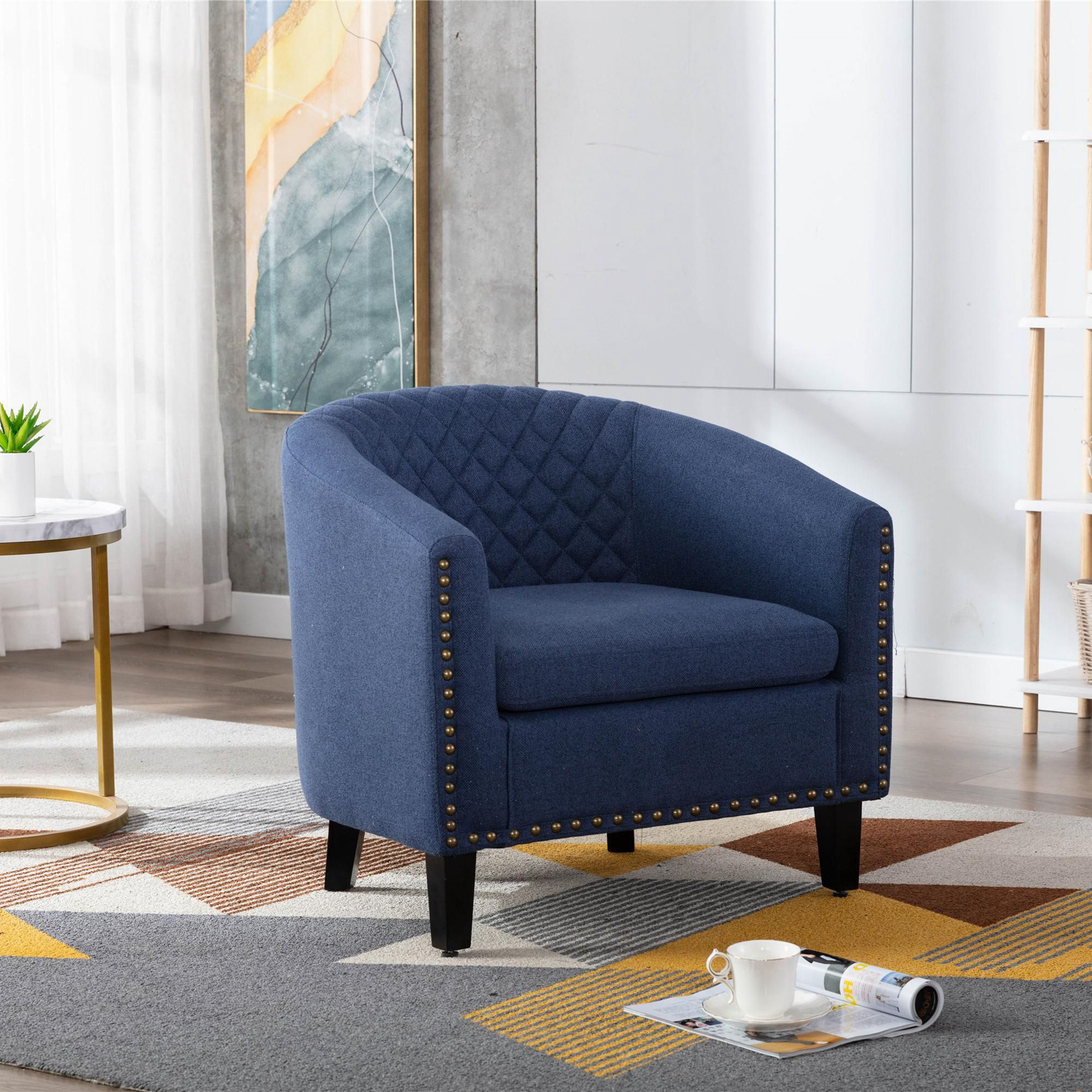 Winston Porter accent Barrel chair living room - Wayfair Canada