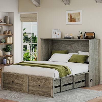 Lit escamotable complet avec rangement Farmhouse