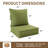 Outdoor 6.5" Thick Deep Seating Seat/Back Cushion-1098298289