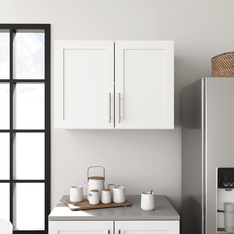 Whiffen Wall Cabinet with Panel Doors 16.75" D x 32" W x 24" H