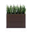 Tall Planters, Handmade Wicker Rectangular Block Planter Box with Removable Liners for Indoor Outdoor - Brown