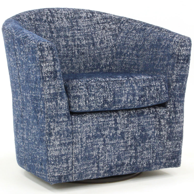 Fauteuil demi-tonneau pivotant 31 po Hansell, Mélange de polyester Arden