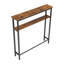 2-Tier Wood-Grain Narrow Console Table