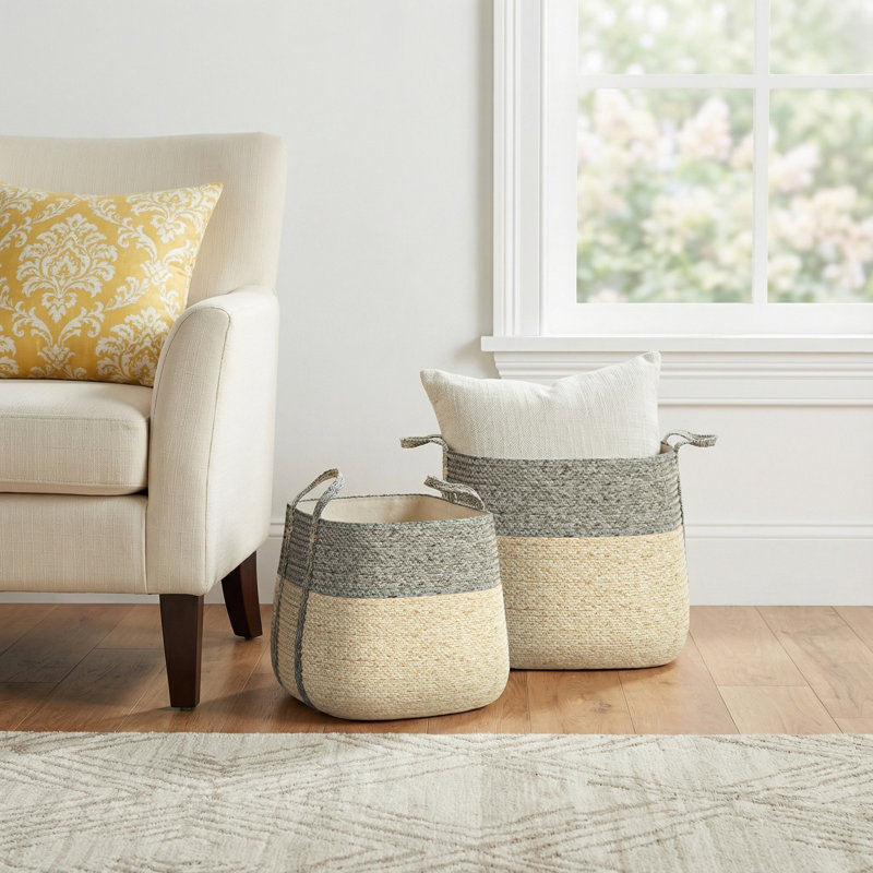 Birch Lane™ Jumelle Seagrass Decorative Basket