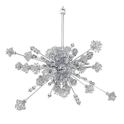 Constellation 30 LT Chrome/Clear Chandelier Allegri