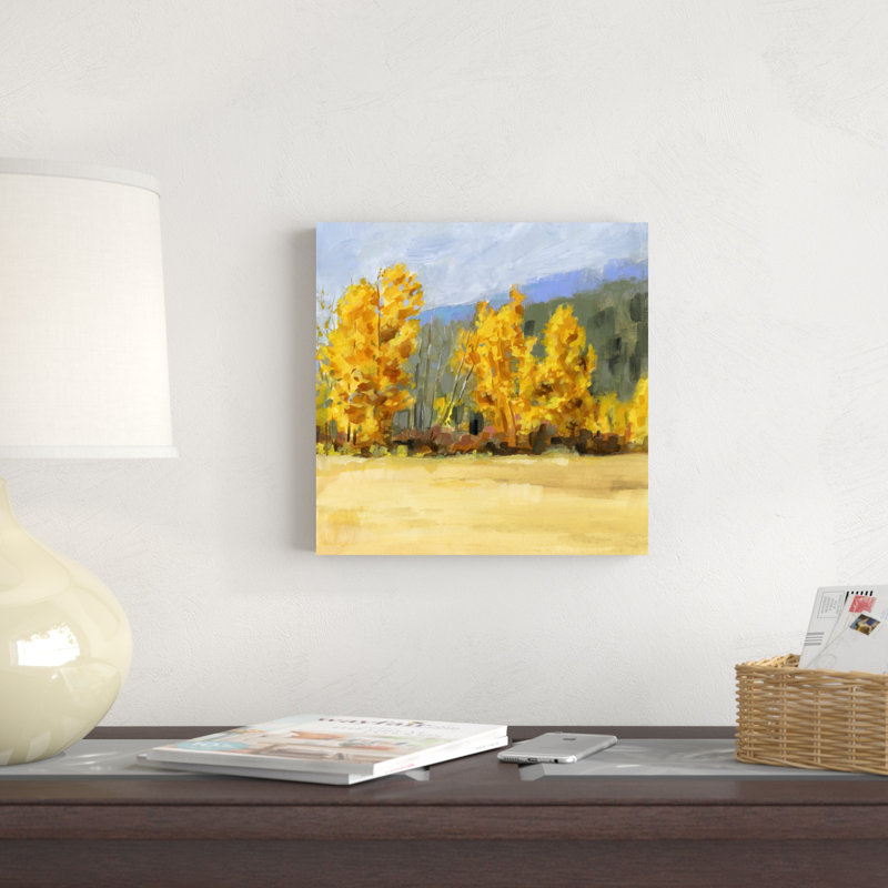 Golden Aspen Trees II, H 12 po x l 12 po