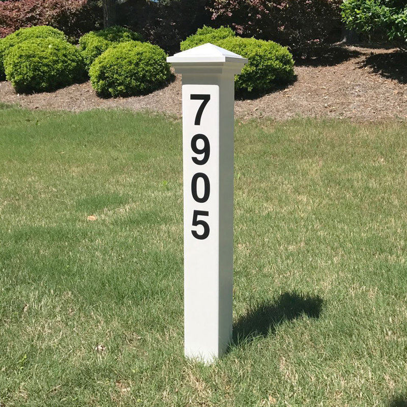Personalized Address Marker, White/Black