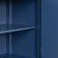 Buffet bleu marine avec motifs géométriques captivants et poignées en métal rétro élégance intemporelle en bleu, motifs, poignées rétro,-1045805245-1045805233