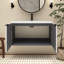 Meuble-lavabo mural 36 po avec lavabo en résine-115970130