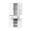 Armoire blanche pour salle de bain avec espace de rangement et tiroir efficaces-329752239