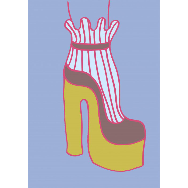 Heel 01, 76.2cm H x 50.8cm W