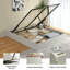 Structure de lit plateforme en bois avec rangement relevable, double, blanc cassé rustique-1295656429-1295656419