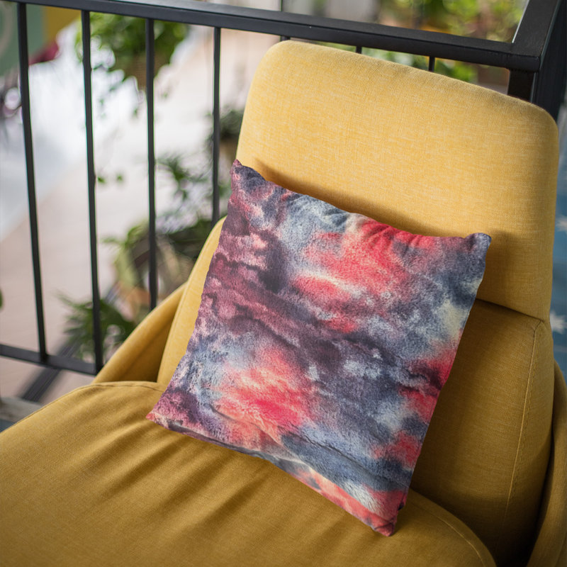 Housse et insert de coussin carré en polyester Fureal, 16 po x 16 po