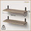 Ensemble de 2 tablettes rustiques de style campagnard