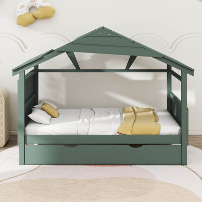 Lit gigogne en bois avec rangement Jaylyn