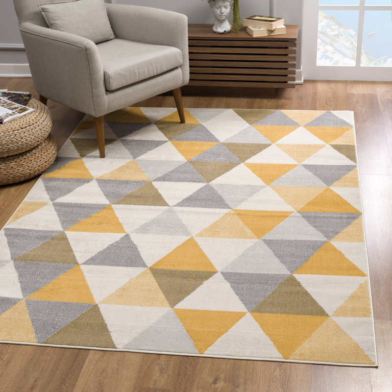 Ayo Abstract Indoor Rug, Rectangle 3'9" x 5'6"