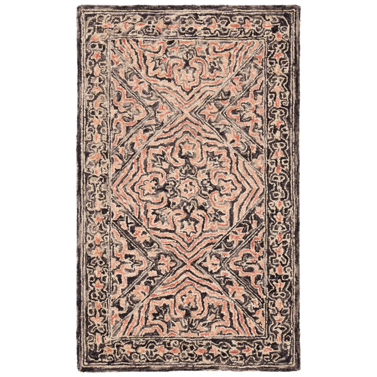 Tapis noir / rouge Rubalcava
