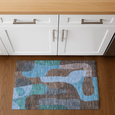 Premium Machine Washable Chelston AMF1867 Abstract Rug