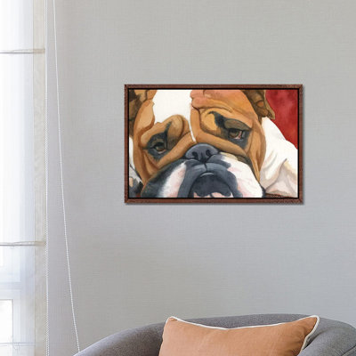 Bruiser The Bulldog by Teresa Kogut - Painting on Canvas