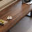 Nut-brown+Black Rectangular Solid Wood+Steel desk-469725186