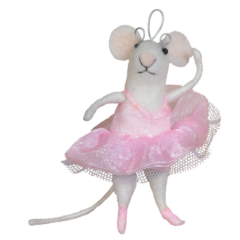 Ornement figurine suspendu de décoration ballerine mouse