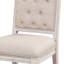 Ensemble de 2 chaises capitonnées à dossier