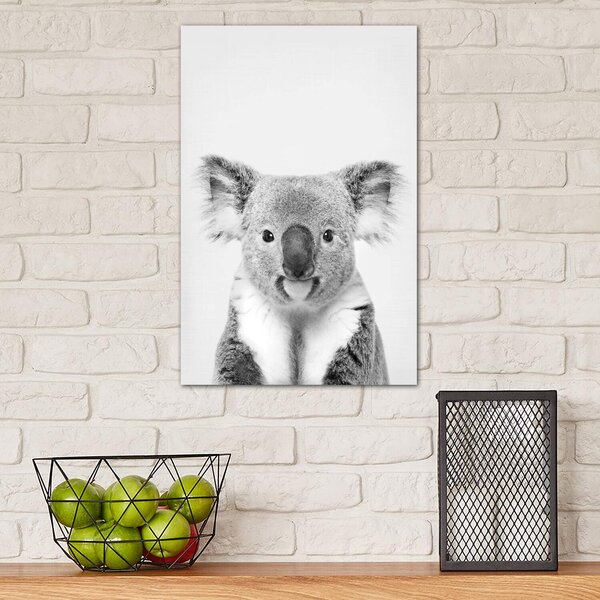 Koala Art Print, Animal Painting Wall Art Abstract Artwork, Colorful  Wildlife Prints Decor (11x14 inches + (Black Frame), Koala)