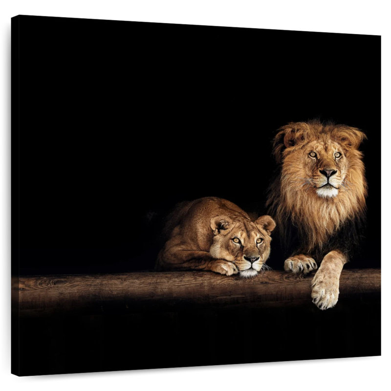 Crowle Lion And Lioness, 10" H x 10" W