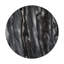 Javier Minimalist 17.75" Round Solid Black/Grey Marble End Table, Geometric Cross Base Glossy Accent Side Table for Living Room & Bedroom-1403418323