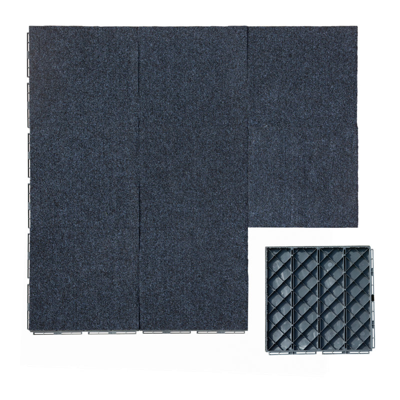 Carreaux de terrasse en plastique mat, Gris