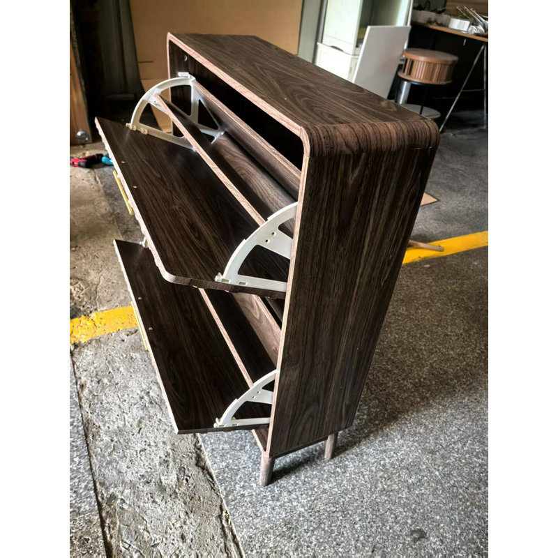 31.5" Walnut Shoe Cabinet