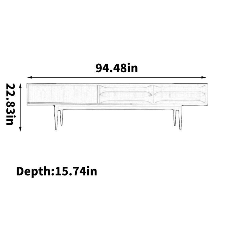 Simple retro TV stand