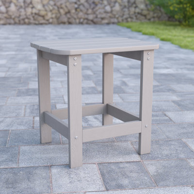 Balasi All-Weather Poly Resin Adirondack Side Table - Patio Table