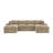134'' Cloud-Velvet Modular Sectional-152600327