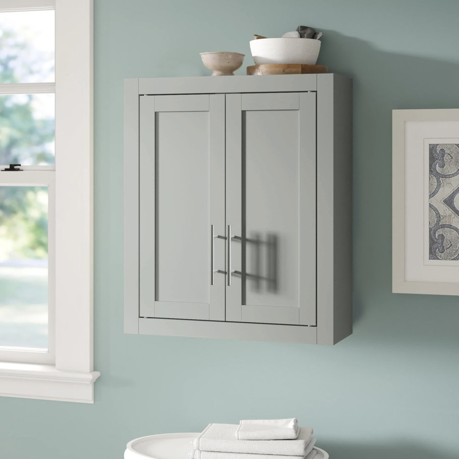 Allura 22" W x 26" H x 8" D Wall Mounted Bathroom Cabinet