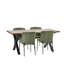 Metal Base Dining Table