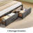 Bed Frame with Drawers and Headboard, Upholstered Storage Bed with Charging Station and LED Lights-2087883838-2087162937