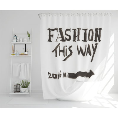 Fashion This Way Designer Shower Curtain