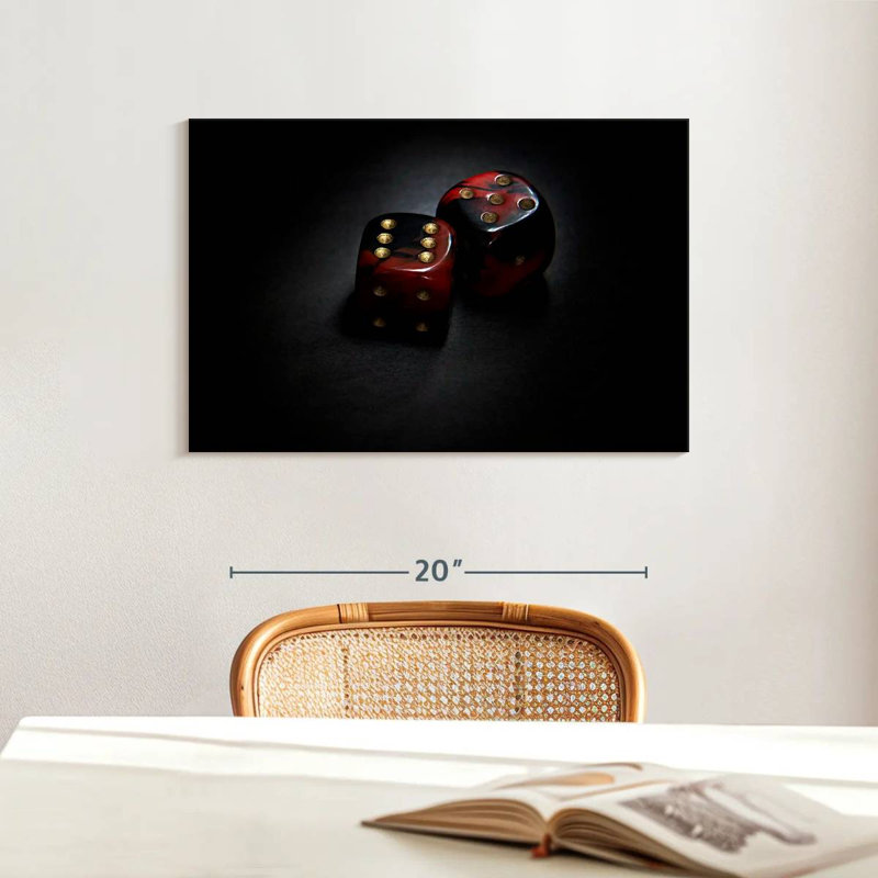 Senne Red Dice, 16" H x 24" W