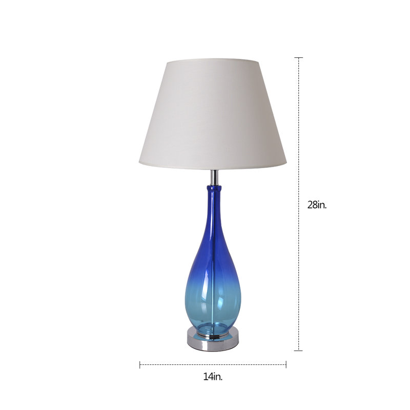 Samirah Table Lamp, Blue Ombre