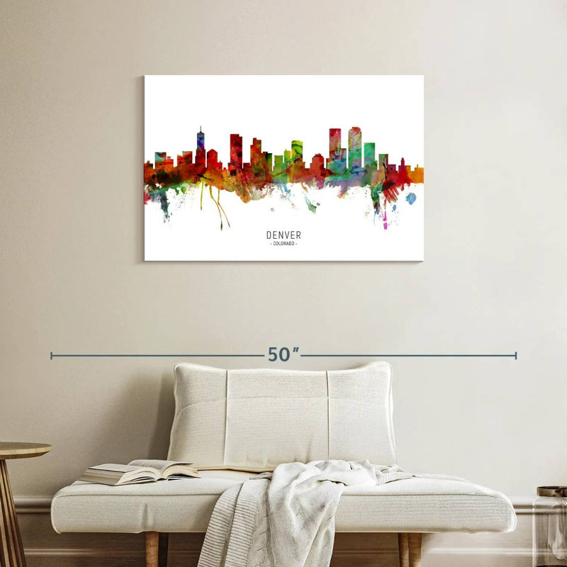 «Sireci Denver Colorado Skyline I», H 24 po x l 36 po