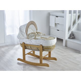 Moses Basket With Stand with Bedding with Mattress