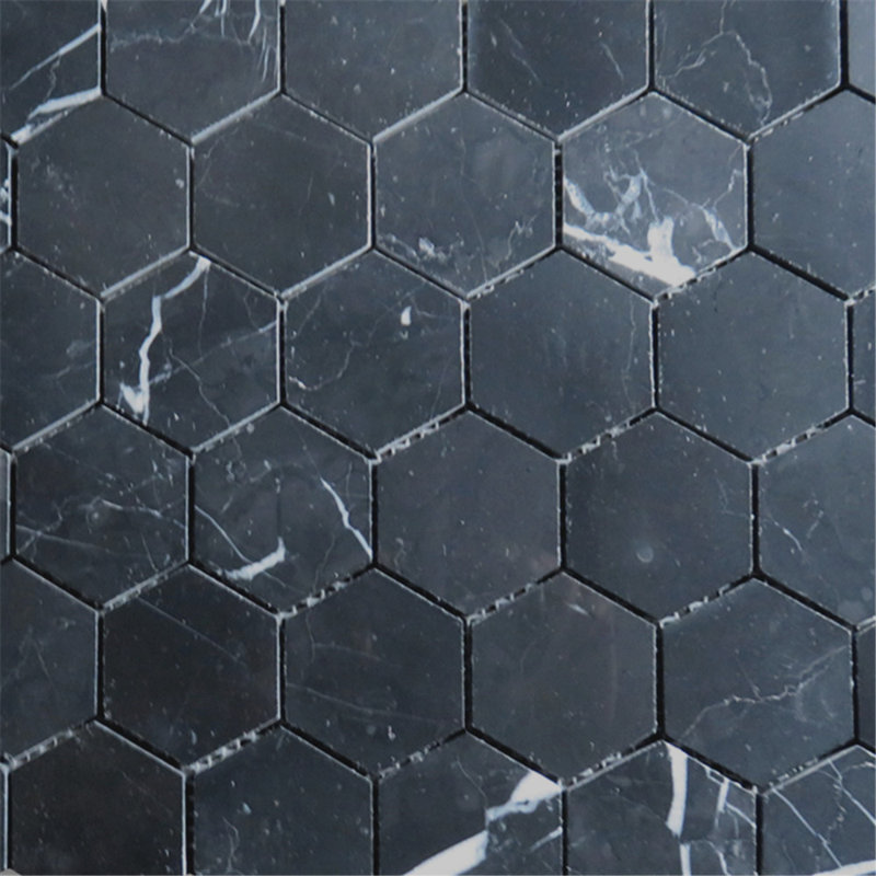 12" x 10" Marble Honeycomb Mosaic Wall & Floor Tile